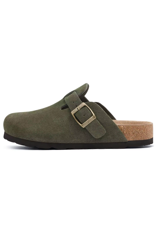 LUNATON OLIVE CLOGS