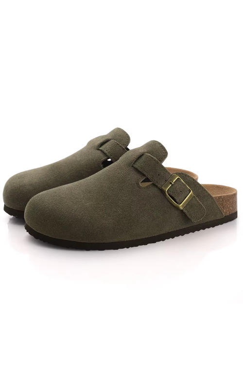 LUNATON OLIVE CLOGS